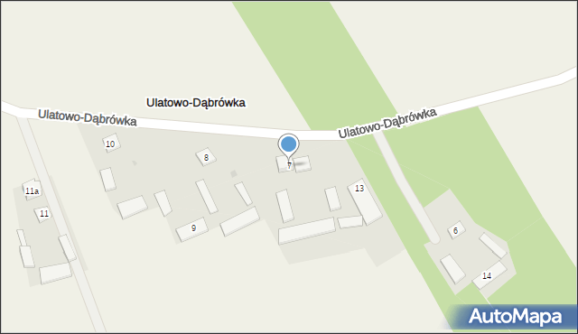 Ulatowo-Dąbrówka, Ulatowo-Dąbrówka, 7, mapa Ulatowo-Dąbrówka