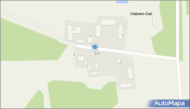 Ulatowo-Gać, Ulatowo-Gać, 3, mapa Ulatowo-Gać