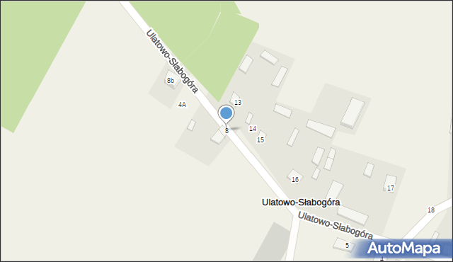 Ulatowo-Słabogóra, Ulatowo-Słabogóra, 8, mapa Ulatowo-Słabogóra