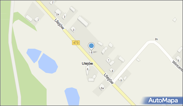 Ulejów, Ulejów, 5, mapa Ulejów