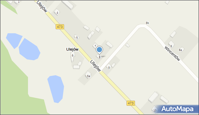 Ulejów, Ulejów, 8, mapa Ulejów