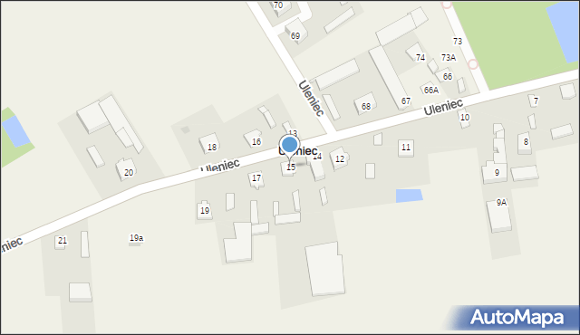 Uleniec, Uleniec, 15, mapa Uleniec