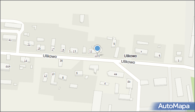 Ulikowo, Ulikowo, 11/1, mapa Ulikowo