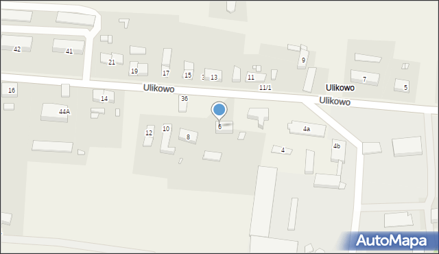 Ulikowo, Ulikowo, 6, mapa Ulikowo