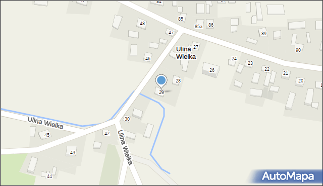 Ulina Wielka, Ulina Wielka, 29, mapa Ulina Wielka