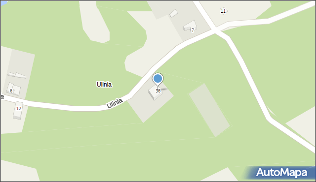 Ulinia, Ulinia, 36, mapa Ulinia