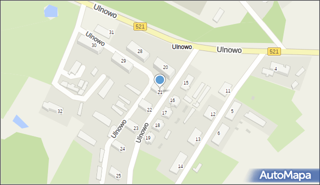 Ulnowo, Ulnowo, 21, mapa Ulnowo