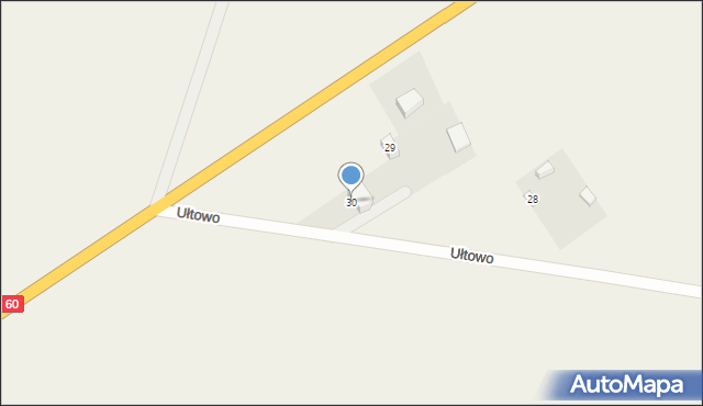 Ułtowo, Ułtowo, 30, mapa Ułtowo