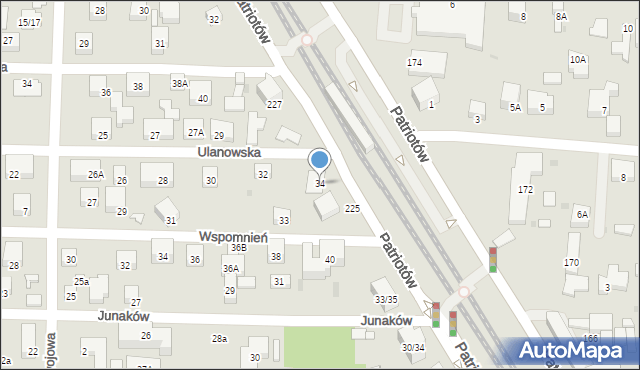 Warszawa, Ulanowska, 34, mapa Warszawy
