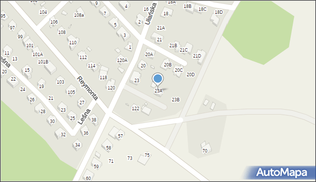 Zgorzelec, Ułańska, 23A, mapa Zgorzelec