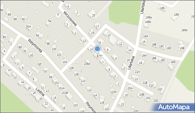 Zgorzelec, Ułańska, 9, mapa Zgorzelec