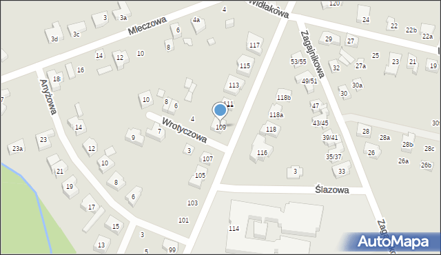 Poznań, Umultowska, 109, mapa Poznania