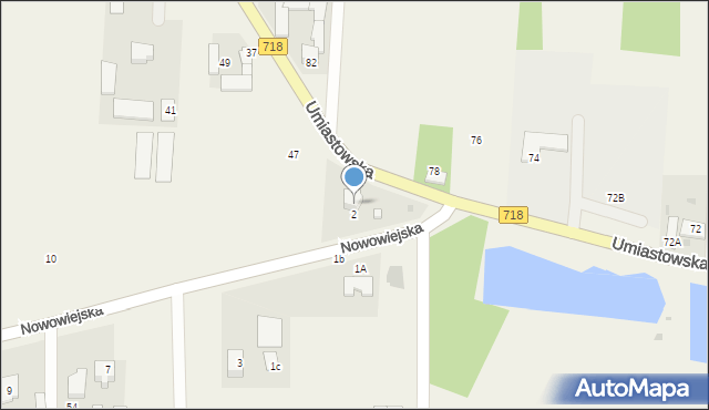 Umiastów, Umiastowska, 45, mapa Umiastów