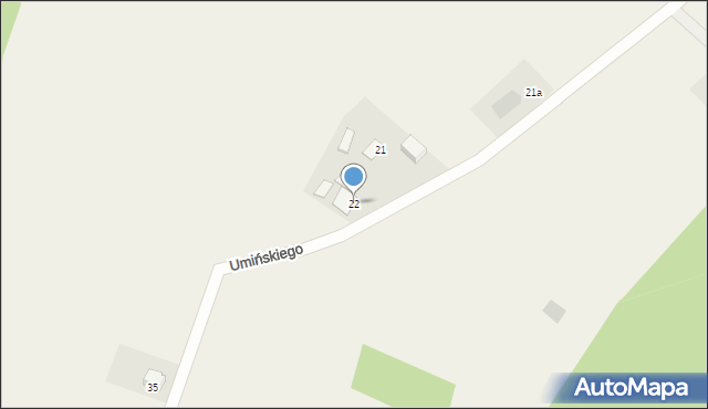 Umienino, Umienino, 22, mapa Umienino