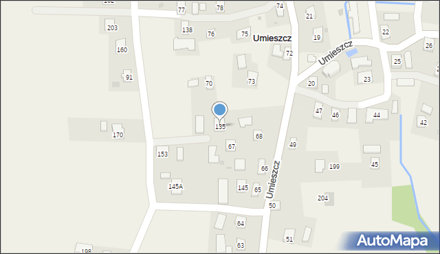 Umieszcz, Umieszcz, 135, mapa Umieszcz