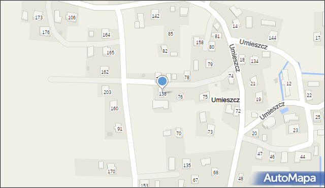 Umieszcz, Umieszcz, 138, mapa Umieszcz