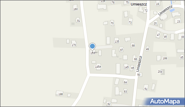 Umieszcz, Umieszcz, 153, mapa Umieszcz