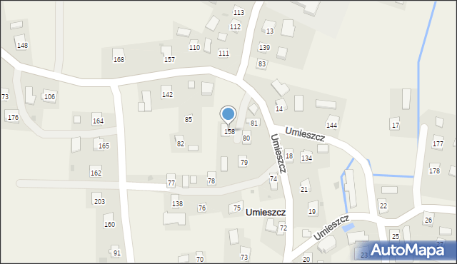 Umieszcz, Umieszcz, 158, mapa Umieszcz