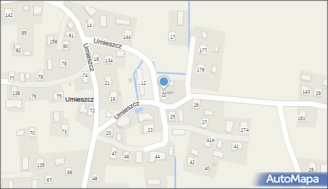 Umieszcz, Umieszcz, 22, mapa Umieszcz