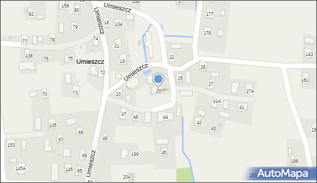 Umieszcz, Umieszcz, 23, mapa Umieszcz