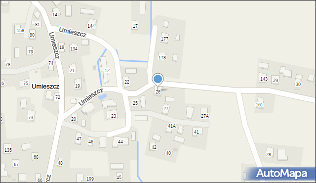 Umieszcz, Umieszcz, 26, mapa Umieszcz