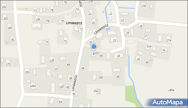 Umieszcz, Umieszcz, 47, mapa Umieszcz