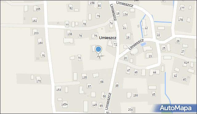 Umieszcz, Umieszcz, 73, mapa Umieszcz