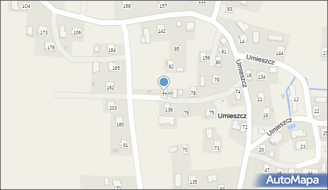 Umieszcz, Umieszcz, 77, mapa Umieszcz