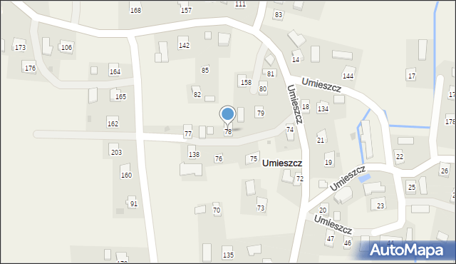 Umieszcz, Umieszcz, 78, mapa Umieszcz