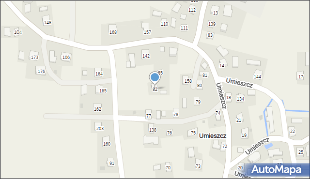 Umieszcz, Umieszcz, 82, mapa Umieszcz