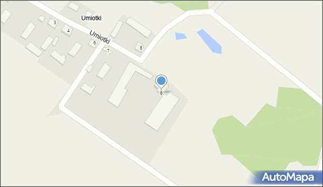 Umiotki, Umiotki, 9, mapa Umiotki