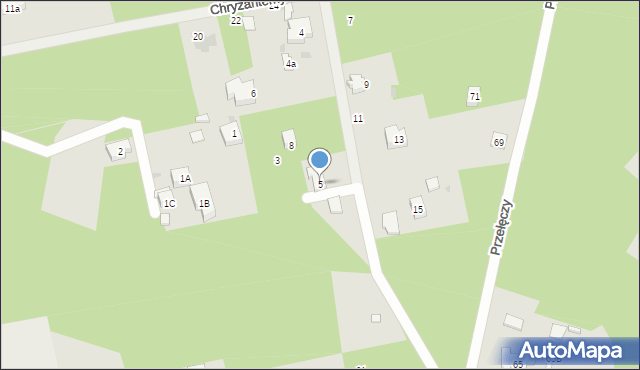 Warszawa, Umowna, 5, mapa Warszawy