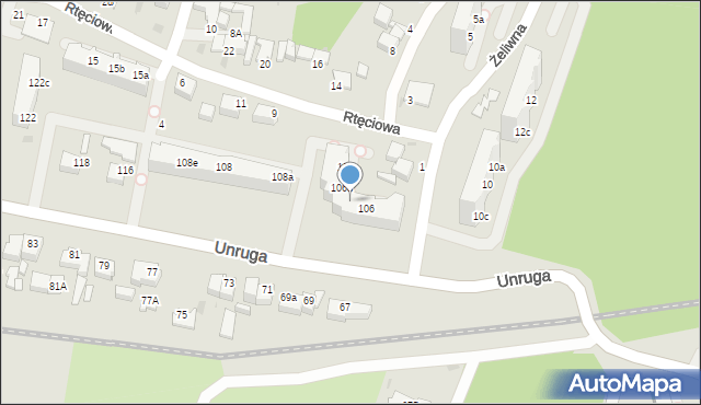 Gdynia, Unruga Józefa, adm., 106c, mapa Gdyni