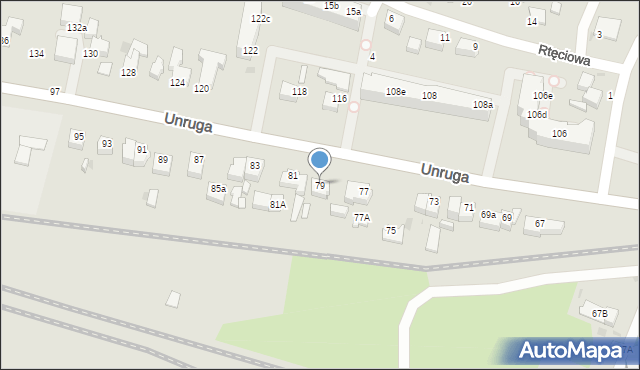 Gdynia, Unruga Józefa, adm., 79, mapa Gdyni