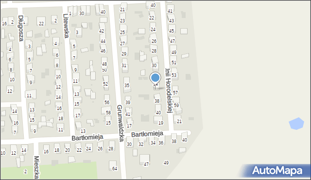 Hrubieszów, Unii Horodelskiej, 36, mapa Hrubieszów