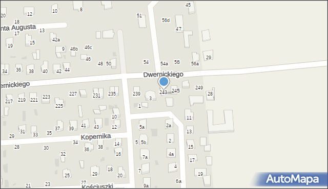 Hrubieszów, Unii Horodelskiej, 5, mapa Hrubieszów