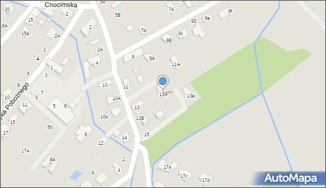 Nysa, Unii Lubelskiej, 13A, mapa Nysy