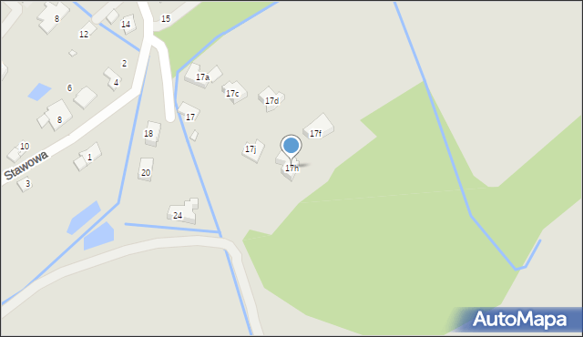 Nysa, Unii Lubelskiej, 17h, mapa Nysy