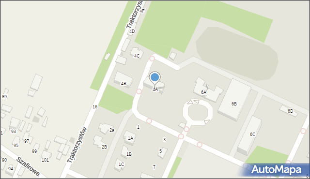 Radom, Uniwersytecka, 4A, mapa Radomia