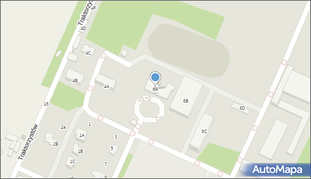 Radom, Uniwersytecka, 6A, mapa Radomia