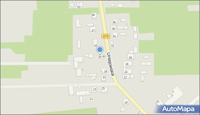 Sieradz, Uniejowska, 37, mapa Sieradz