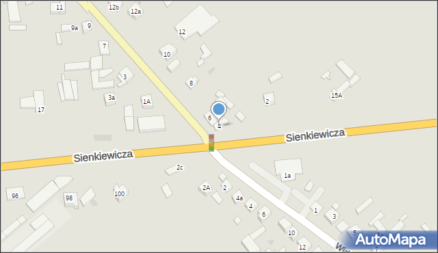 Sieradz, Uniejowska, 4, mapa Sieradz