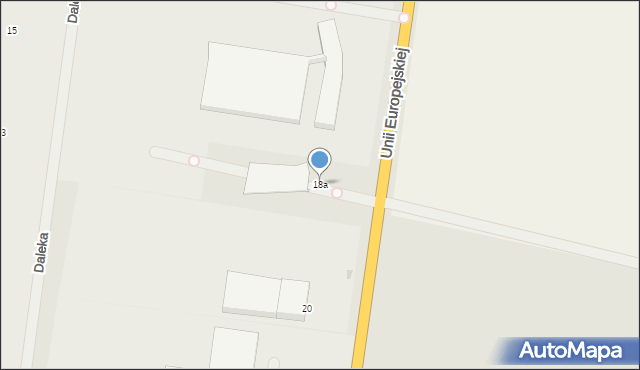 Skierniewice, Unii Europejskiej, 18a, mapa Skierniewic