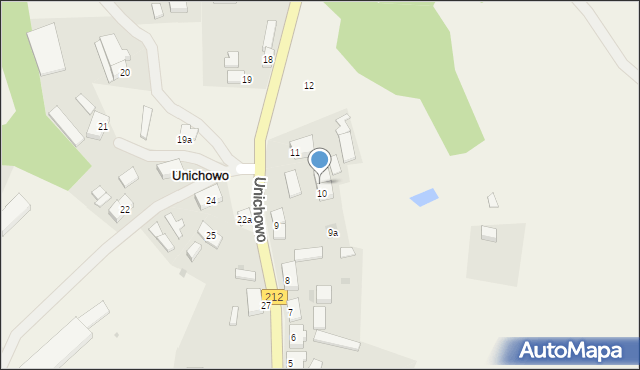 Unichowo, Unichowo, 10/1, mapa Unichowo