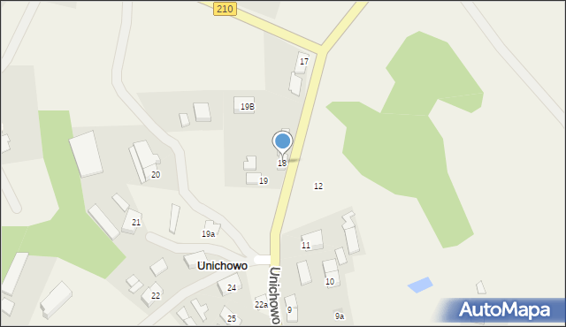 Unichowo, Unichowo, 18, mapa Unichowo