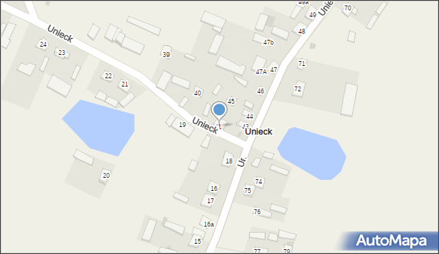 Unieck, Unieck, 42, mapa Unieck