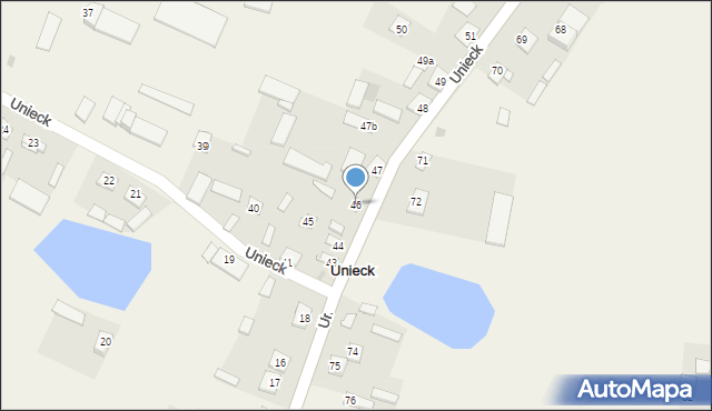 Unieck, Unieck, 46, mapa Unieck