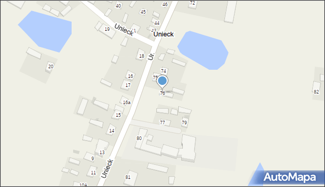 Unieck, Unieck, 76, mapa Unieck