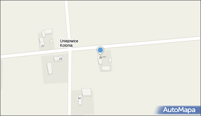 Uniejowice, Uniejowice, 35, mapa Uniejowice