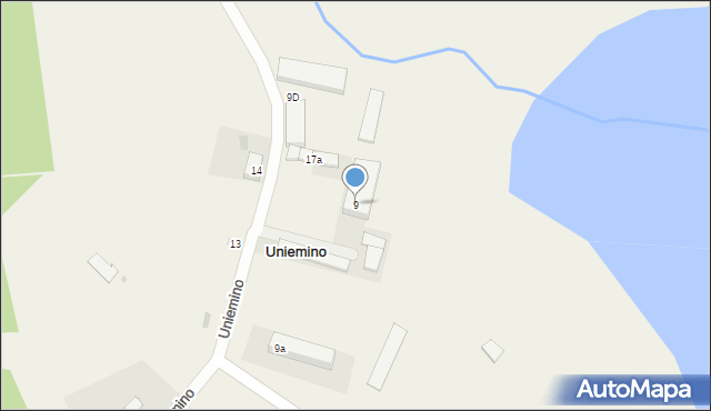 Uniemino, Uniemino, 9, mapa Uniemino